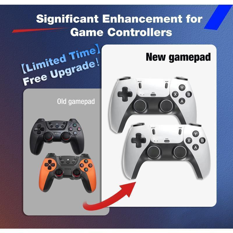 Mass Games Retro Game Console with 20000+ Built-In Games 19 Emulators 2 Wireless Controllers 4K Output & 64GB SD Card Perfect for Kids & Adults - Portable Gaming System Tiktokshopblackfriday